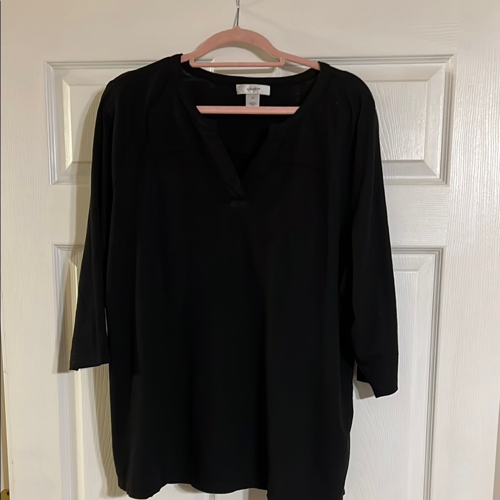 Woman Black Top